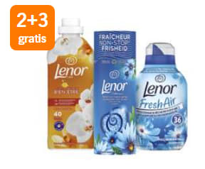 Alle Lenor 2+3 gratis bij de AH