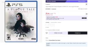 Juego PS5 A Plague Tale: Innocence por 18.68€ (Cuenta Nueva 10.61€)