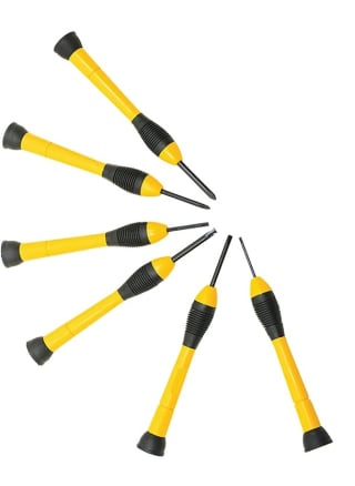 STANLEY 0-66-052 Juego de destornilladores de precision 6 unidades por 4,95€.