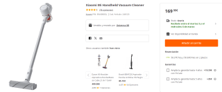 Aspirador Xiaomi Mi Handheld Vacuum Cleaner por 169.99€