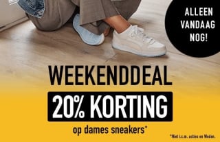 20% korting op alle sneakers bij Ziengs