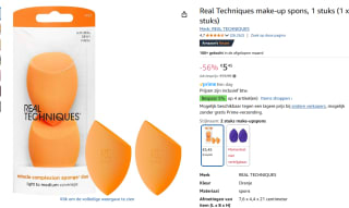 2 stuks Real Techniques: Miracle Complexion-sponsen voor €5,45 bij Amazon