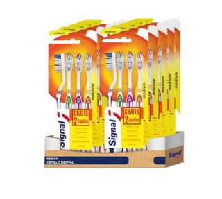 Signal Cepillo de Dientes Medio Protección Integral 4 unidades Pack de 10 por 6,06€