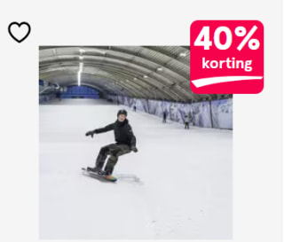 Tot 40% korting op een vouchercode bij SnowWorld via de Etos