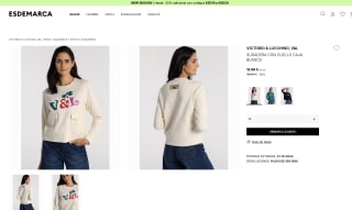 Sudadera con cuello caja VICTORIO & LUCCHINO Mujer por 15,99€