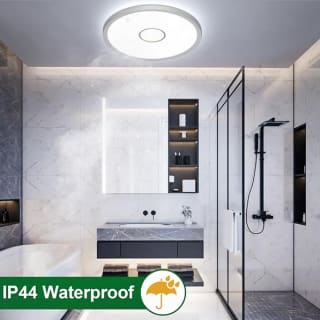 kuwork Plafon Led Techo 6500K IP44 Lámpara de Techo Retroiluminación 24W 30cm por solo 15,99€