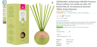 Cristalinas Ambientador MIKADO Premium 180ml. Aroma Manzana por 9,97€
