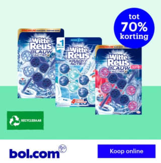 Witte Reus toiletblok voor €1,10 per stuk bij Bol.com