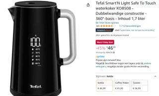 Tefal Smart'N Light Safe To Touch waterkoker 1.7L voor €46,99 bij Amazon.nl