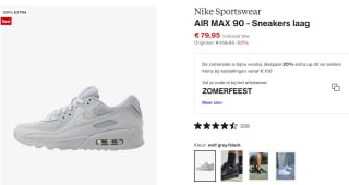 NIKE AIR MAX 90 Heren sneakers voor €79,95 bij Zalando