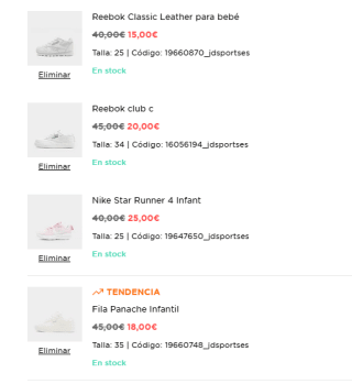 Zapatillas de marca infantiles desde solo 15€ (Reebok Fila, Converse),