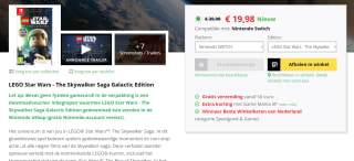 LEGO Star Wars The Skywalker Saga Galactic voor €19,98 bij GameMania
