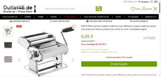 Machine à Pâtes Moderne KSKitchen en acier inoxydable à 6,05 €