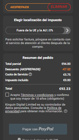 Tarjeta PSN de 100€ por solo 92,23€