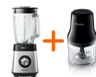 Philips blender HR3571/90 met Philips Hakmolen voor €66 + 999 ING rentepunten