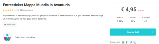 Entreeticket Mappa Mundia in Avonturia voor €4,95 via Tripper
