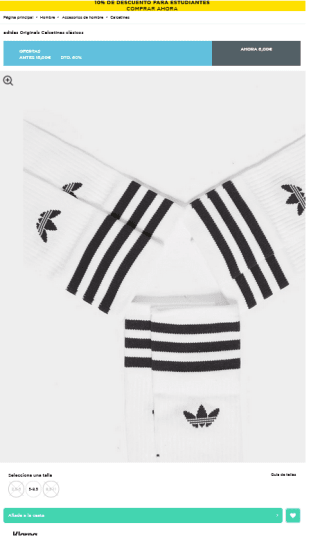 3 Pares Calcetines Adidas Originals clásicos a tan solo 6€