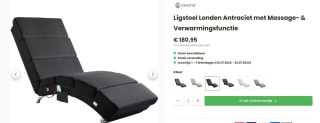 Casaria Relaxfauteuil - Massage en Verwarmingsfunctie voor €180,95 bij DeubaXXL