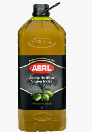 Abril- Aceite de Oliva Virgen Extra, garrafa de 5L por 44,99€ (32,99€ nuevo usuario)