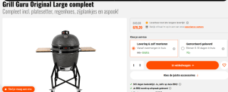 Grill Guru Original Large compleet voor €679,20 bij BBQ Experience Center