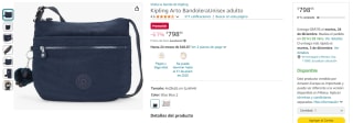 Kipling Arto Bandolera Unisex por $799 | Descuento Amazon