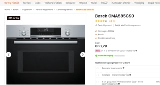 BOSCH CMA585GS0 Combimagnetron voor €663,20 bij Expert