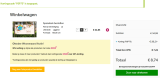 Gepersonaliseerde spandoek met 75% korting met de FotoCadeau code