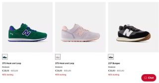 40% korting op veel New Balance sneakers in de sale