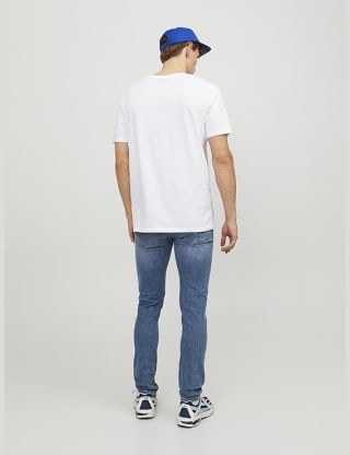 JACK & JONES slim fit jeans JJIGLENN JJORIGINAL blue denim voor €20 bij Amazon