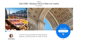 Escapada a Paris! 4 días con vuelos desde 339€