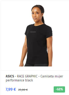 ASICS - Camisetas hasta 9,99€