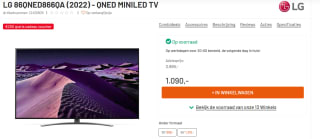 LG 86QNED866QA (2022) 86 ich voor €1.090 bij Kamera Express