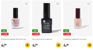 1+1 gratis op Hema nagellak