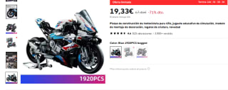Piezas de construcción de motocicleta 1920 piezas por 19,33€