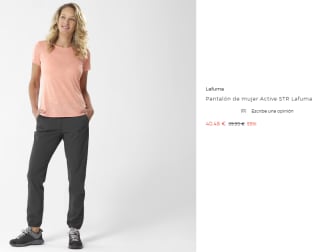 Pantalón de mujer Active STR Lafuma por 40.48€
