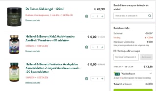 3 halen = 1 betalen op geselecteerde producten bij Holland & Barret