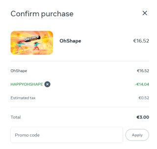 OhShape; VR fitness game voor €3 dmv code via Meta