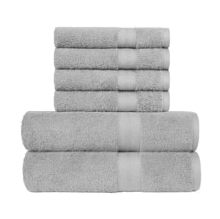 Amazon Basics paquete de 6 toallas de baño resistentes a la decoloración para baño 100% algodón por 19,40€