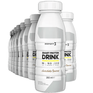 12 stuks Body & Fit Smart Protein Drink choco 250ml voor €5 bij Foodello