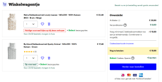 1+1 gratis op dekbedovertrekken in de sale tot 50% bij Bij Bol