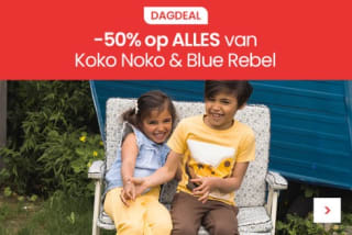 50% korting op alles van Koko Noko en Blue Rebel bij Kixx