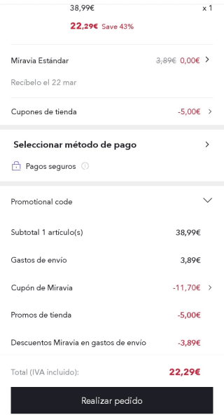 Jocca freidora digital de 2 litros por 22,29€.