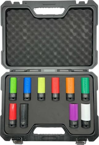 Kraftwelle 10-delige- 1/2 inch Slagmoersleutel / dopsleutel set 15-24 mm incl.