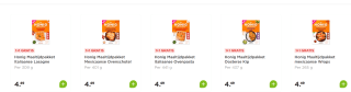 Alle Honig Maaltijdpakketten 1+1 gratis bij de Plus