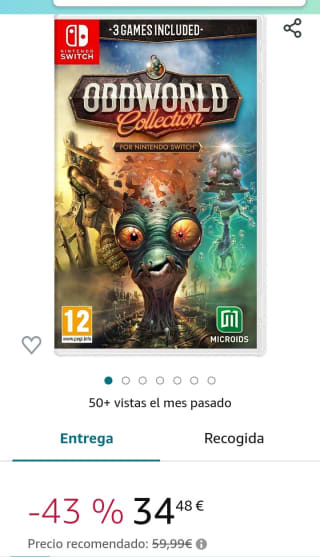 Oddworld Collection Nintendo Switch 34,48€.