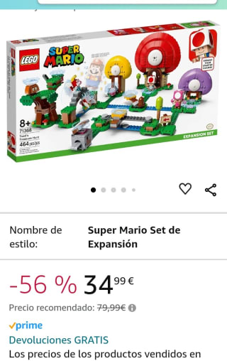 Lego Super Mario Set de Expansión por 34,99€.