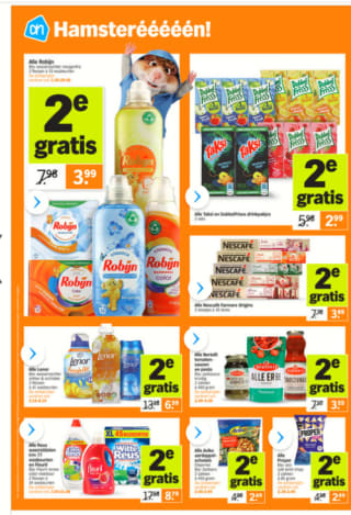 Albert Heijn Hamsterweken veel producten de 2de gratis
