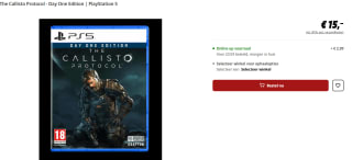 The Callisto Protocol - Day One Edition - PS5 voor €15 bij de MediaMarkt