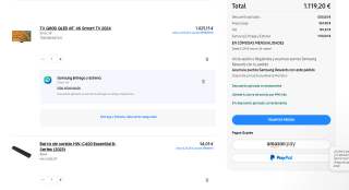 Samsung TV 65” TQ65Q80DATXXC QLED 4K Smart TV 2024 + Barra de sonido HW-C400 por 1.119,20€