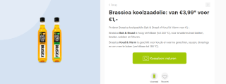 Brassica Koolzaadolie voor €1 door Scoupy Cashback